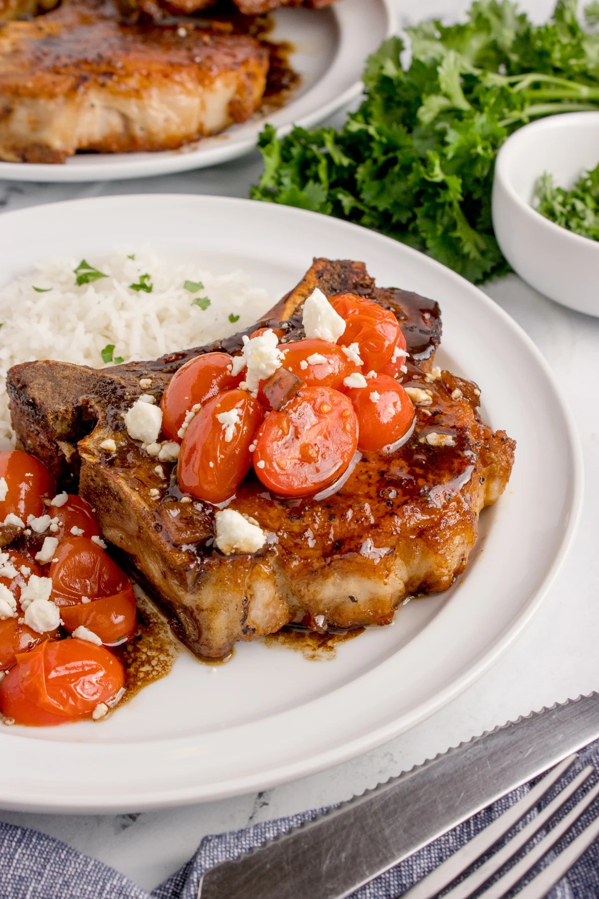 Balsamic Glazed Pork Chop